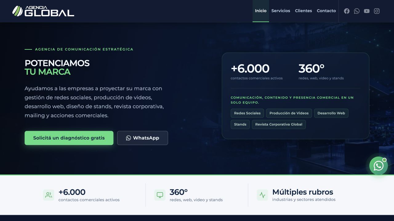 Public website capture — AgenciaGlobal
