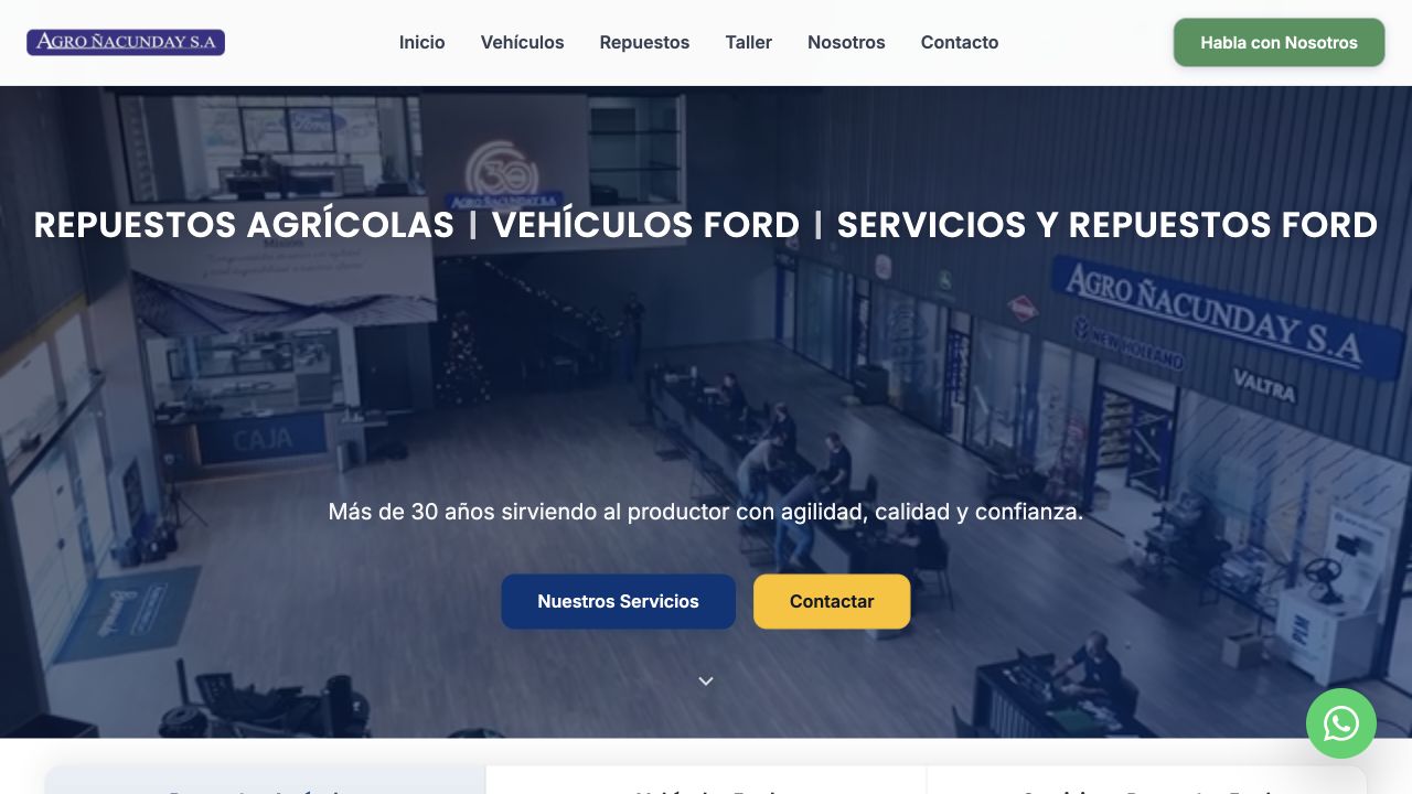 Public website capture — Agro Nacunday