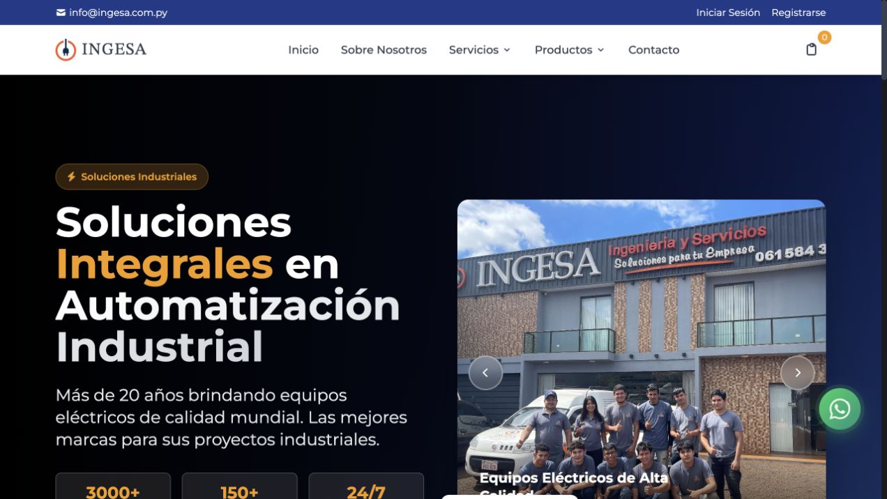 Public website capture — INGESA · Website